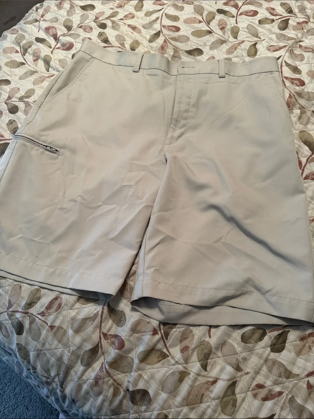 Grand Slam Light Khaki Men's Hybrid Shorts